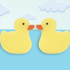 Ducklings Yellow 2 Pcs Bath Sponge