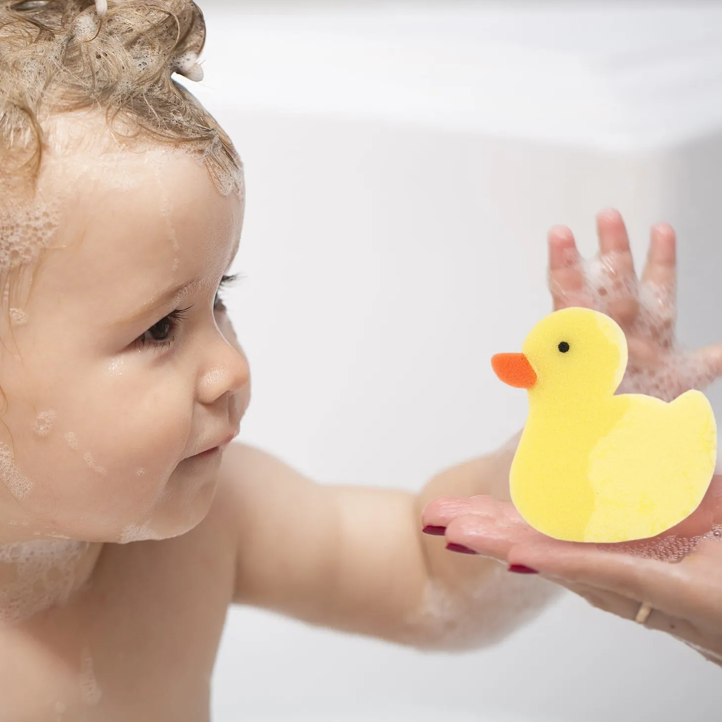 Ducklings Yellow 2 Pcs Bath Sponge