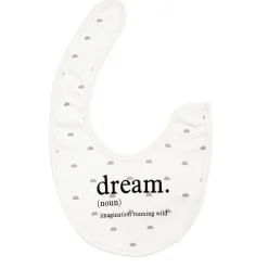 Eat, Sleep, Dream, Repeat Grey Tones 3 Pk Bibs