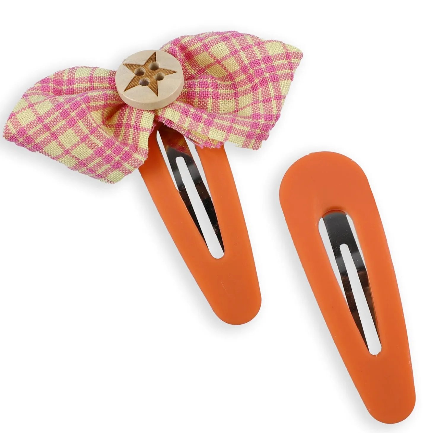 Elara Assorted Hair Clips Set 10 Pcs - Orange
