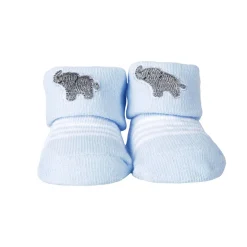 Elephant & Striped Blue 2 Pk Socks