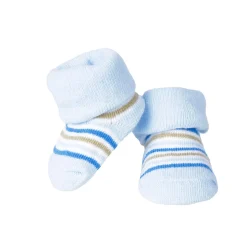 Elephant & Striped Blue 2 Pk Socks