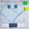 Elephant Blue Towel & Wash Cloth Set