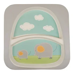 Elephant Grey Bamboo Fiber Dinner Set