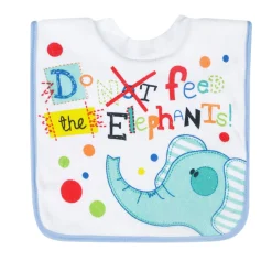Elephant Light Blue Bibs