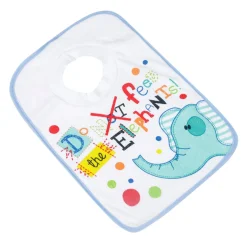 Elephant Light Blue Bibs