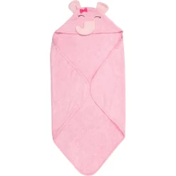 Elephant Pink Hooded Towel