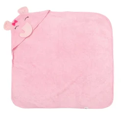 Elephant Pink Hooded Towel