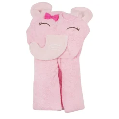 Elephant Pink Hooded Towel