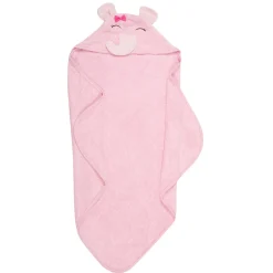 Elephant Pink Hooded Towel