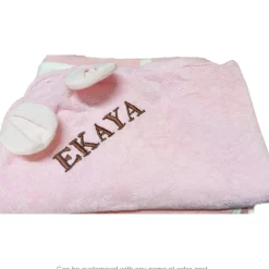 Elephant Pink Hooded Towel