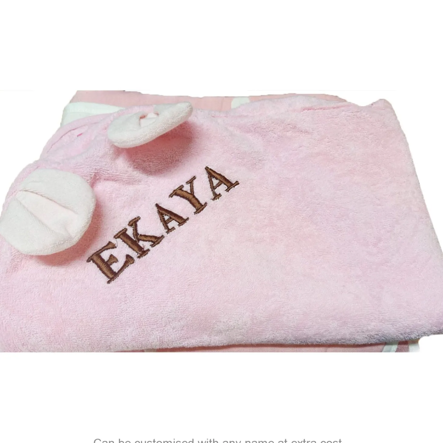 Elephant Pink Hooded Towel