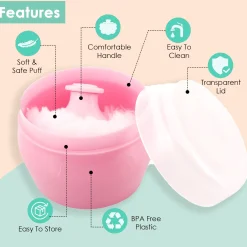 Everyday Essential Pink Powder Puff