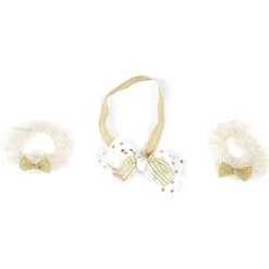 Fairy White And Golden Tutu Skirt And Accessory Set