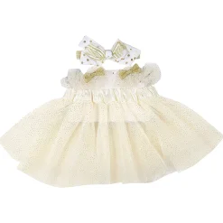 Fairy White And Golden Tutu Skirt And Accessory Set