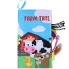 Farm Tail Early Children Sensory Development Interactive 3D Cloth Book With Rustle Paper - Multicolour
