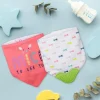 Feeding Bandana Bibs Pack Of 2 Mice Printed Red And White