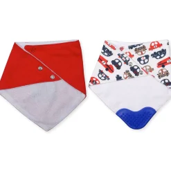 Feeding Bandana Bibs Pack Of 2 Daddy’s Winner Red And Blue