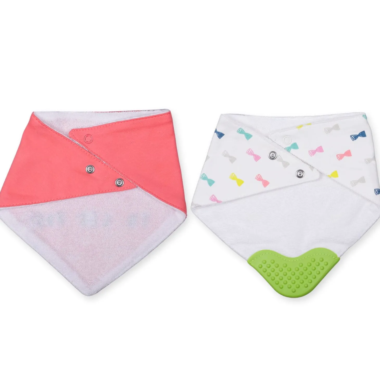 Feeding Bandana Bibs Pack Of 2 Mice Printed Red And White