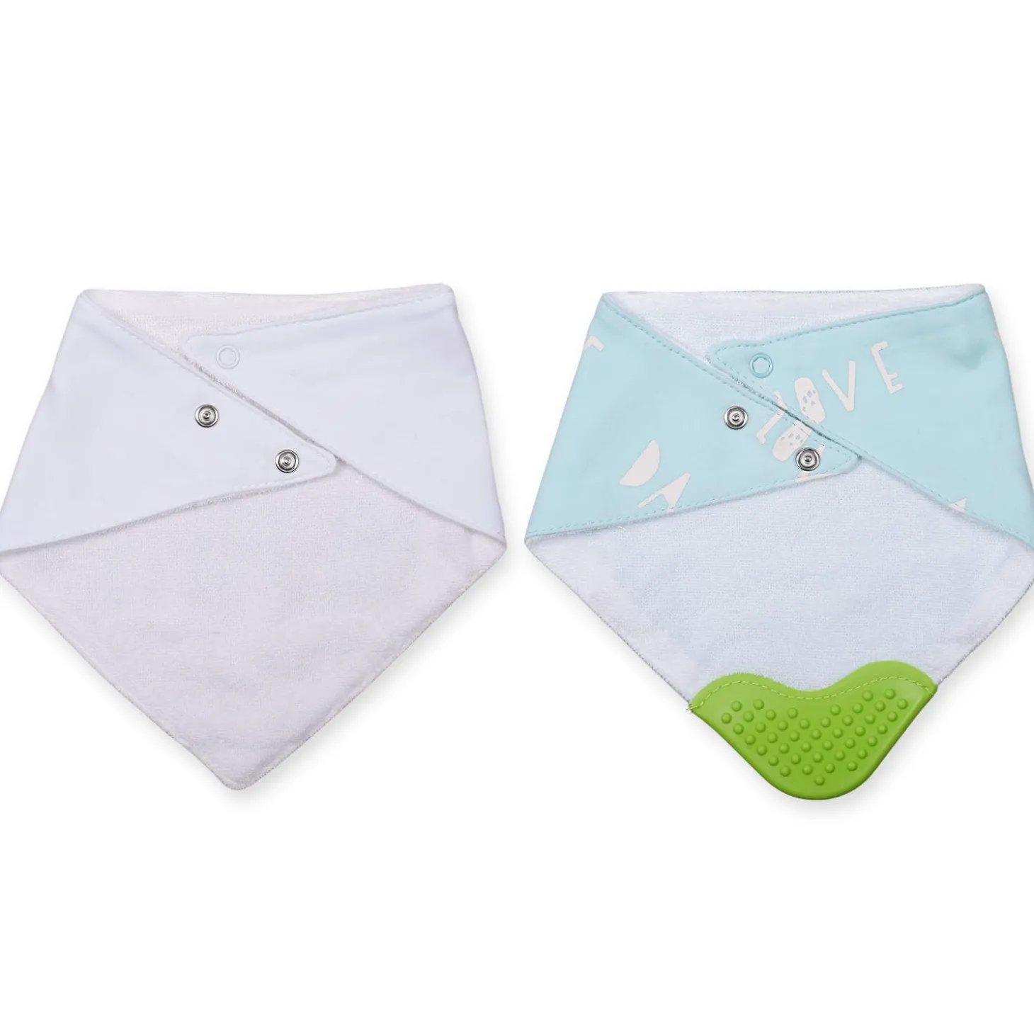 Feeding Bandana Bibs Pack Of 2 I Love Mummy White And Blue