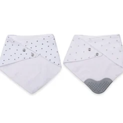 Feeding Bandana Bibs Pack Of 2 Mummy Baby Elephant White