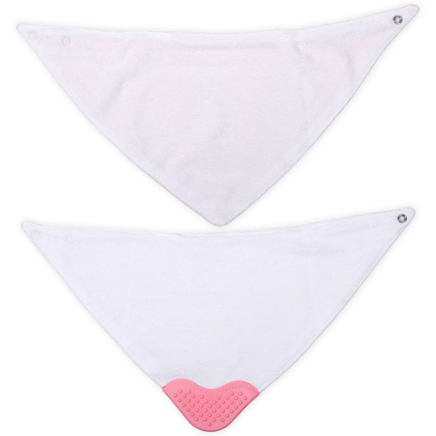 Feeding Bandana Bibs Pack Of 2 Bear Hugs Daddy Pink White