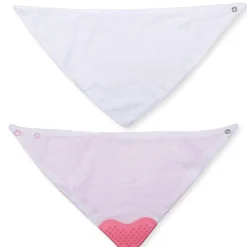 Feeding Bandana Bibs Pack Of 2 I Love Mummy White And Pink