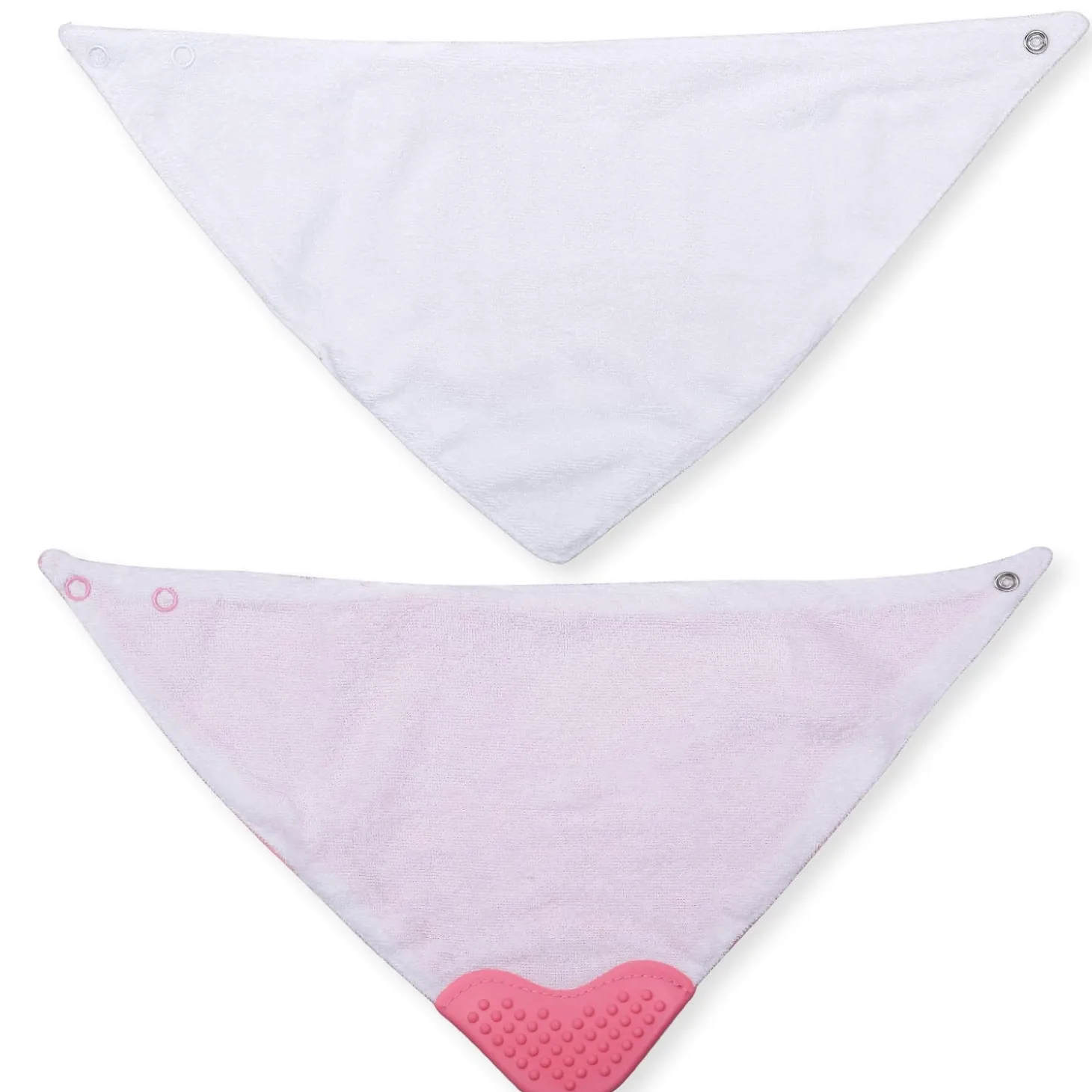 Feeding Bandana Bibs Pack Of 2 I Love Mummy White And Pink