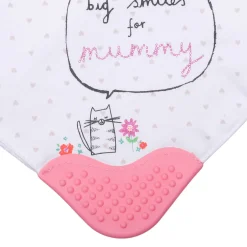 Feeding Bandana Bibs Pack Of 2 Bear Hugs Daddy Pink White