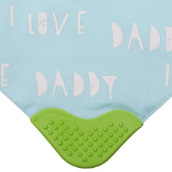 Feeding Bandana Bibs Pack Of 2 I Love Mummy White And Blue