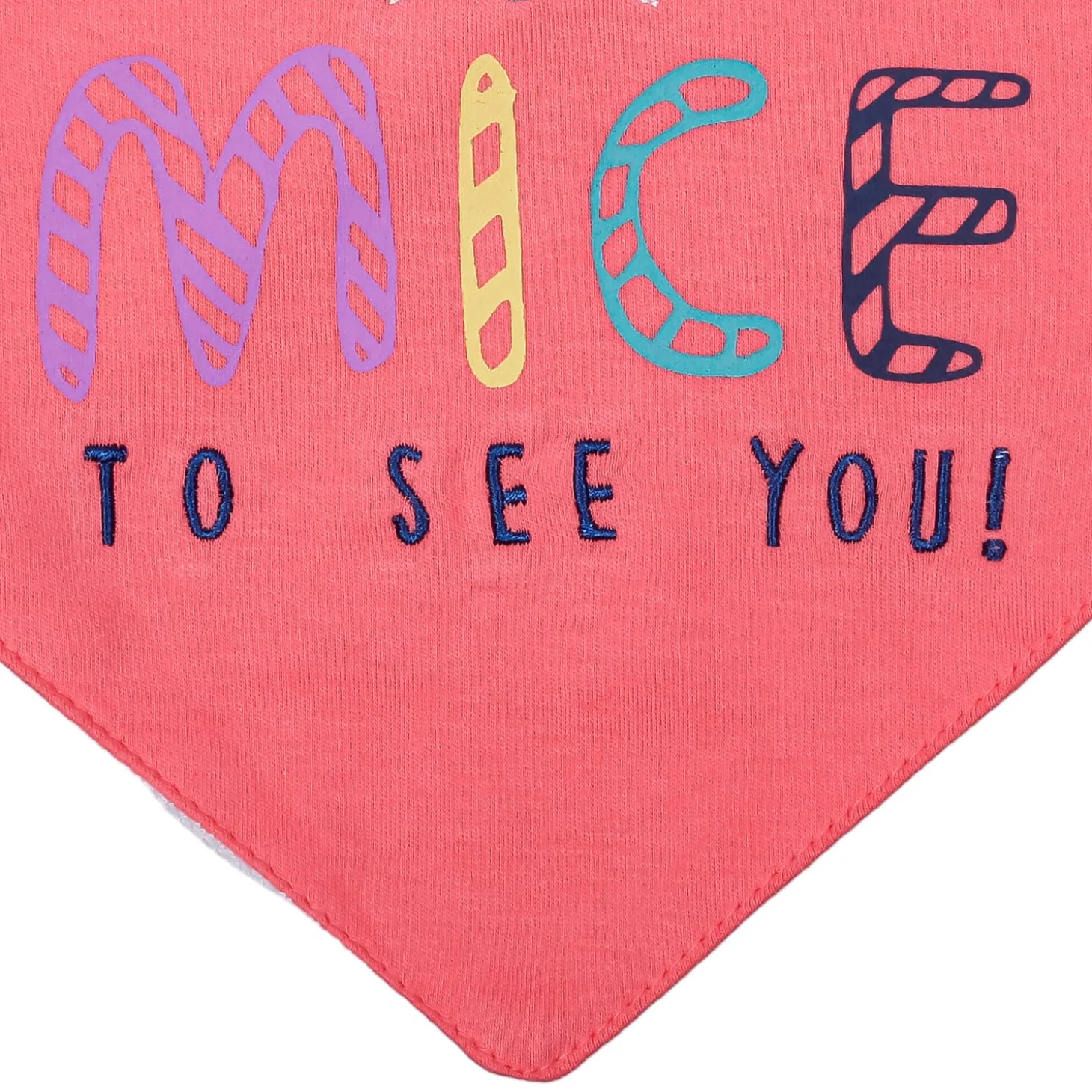 Feeding Bandana Bibs Pack Of 2 Mice Printed Red And White