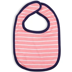 Feeding Bibs Pack Of 3 Cherry, Striped And Polka Pink Blue