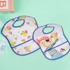 Feeding Bibs Pack Of 2 Crumb Catcher Waterproof Ahoy Pirate Blue