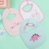 Feeding Bibs Pack Of 3 Rawrsome Dino Pink And Green