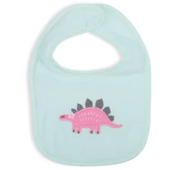 Feeding Bibs Pack Of 3 Rawrsome Dino Pink And Green