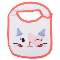 Feeding Bibs Socks And Mittens Set Of 3 Winking Cat White