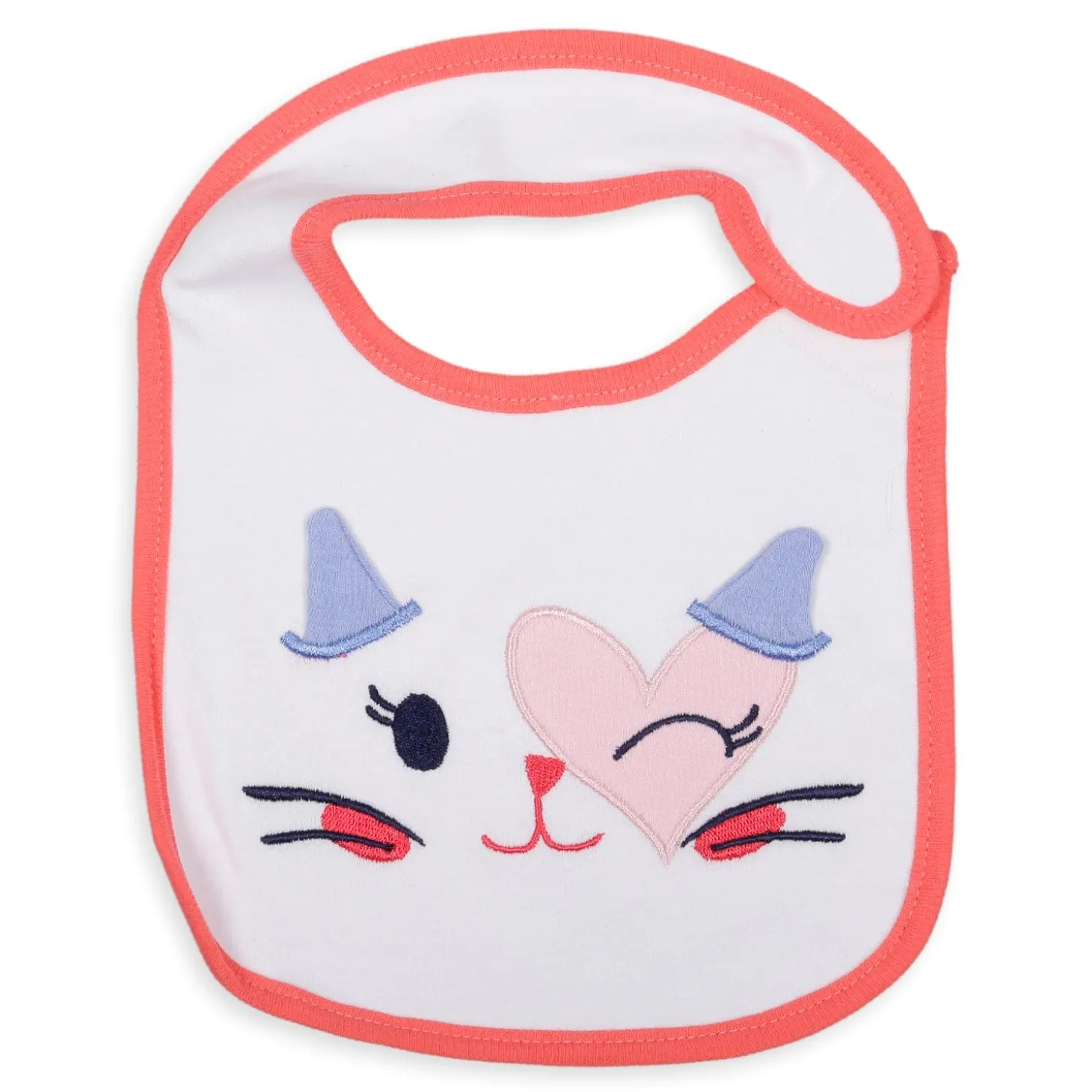 Feeding Bibs Socks And Mittens Set Of 3 Winking Cat White
