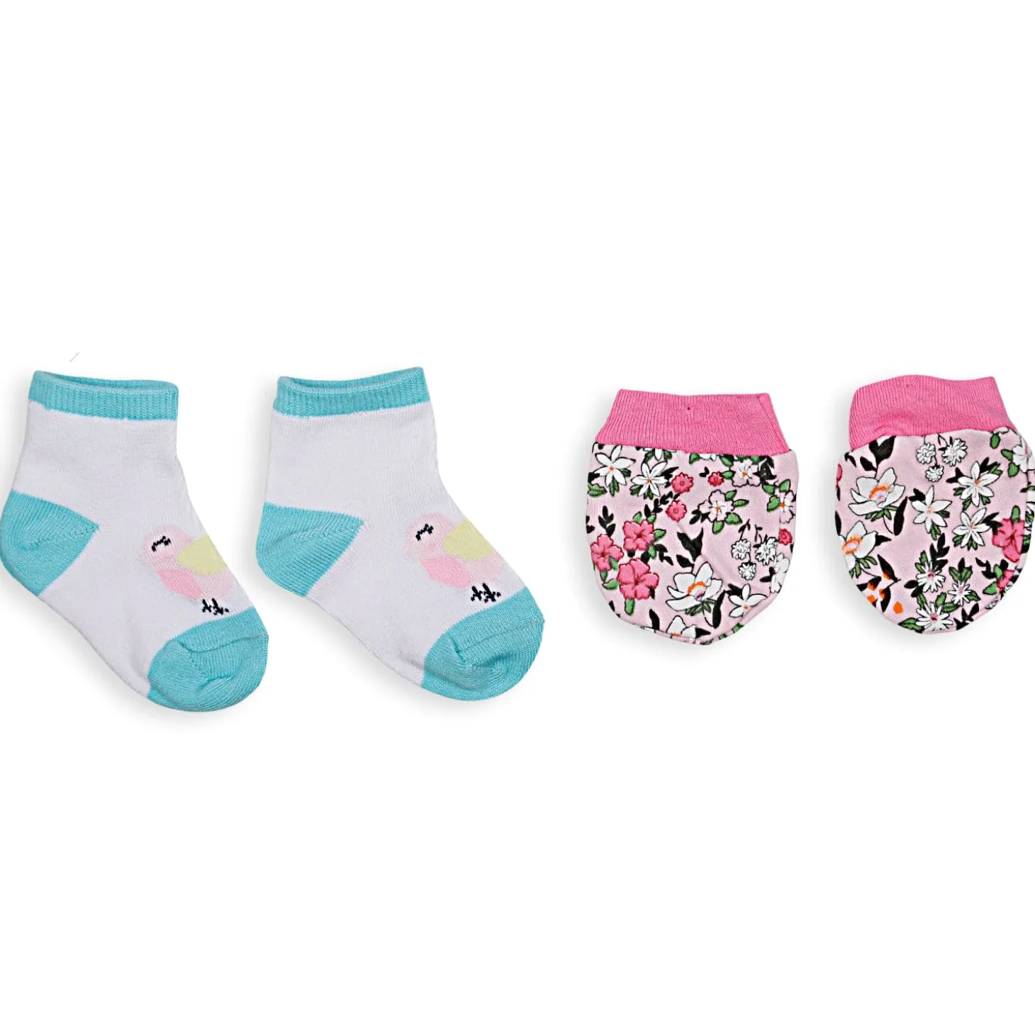 Feeding Bibs Socks And Mittens Set Of 3 Nightingale Pink