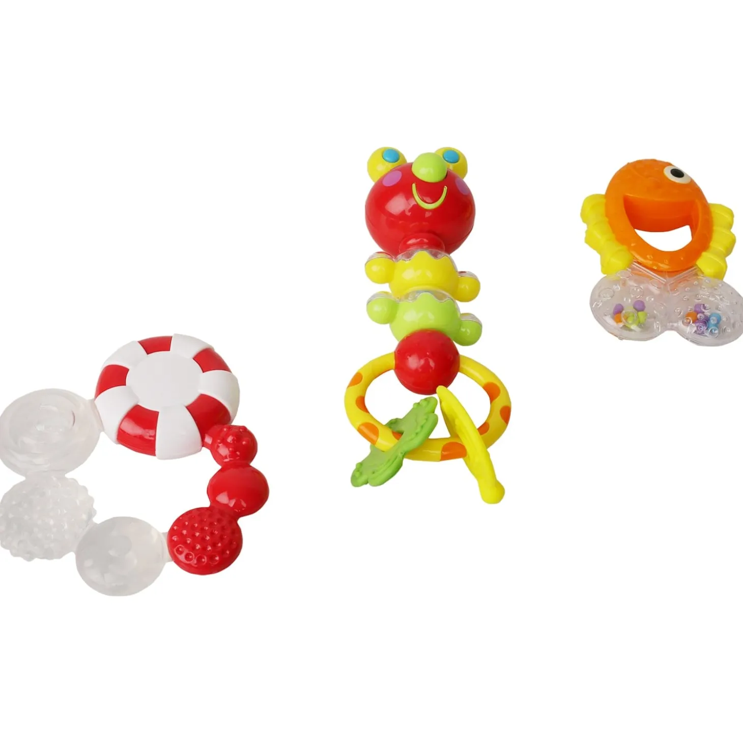 Fish Multicolour Set Of 3 Rattle Toy