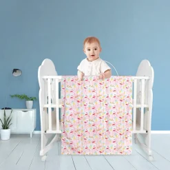Flamingo Pink Double Sided Blanket