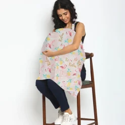 Flamingo Pink Nursing Cover