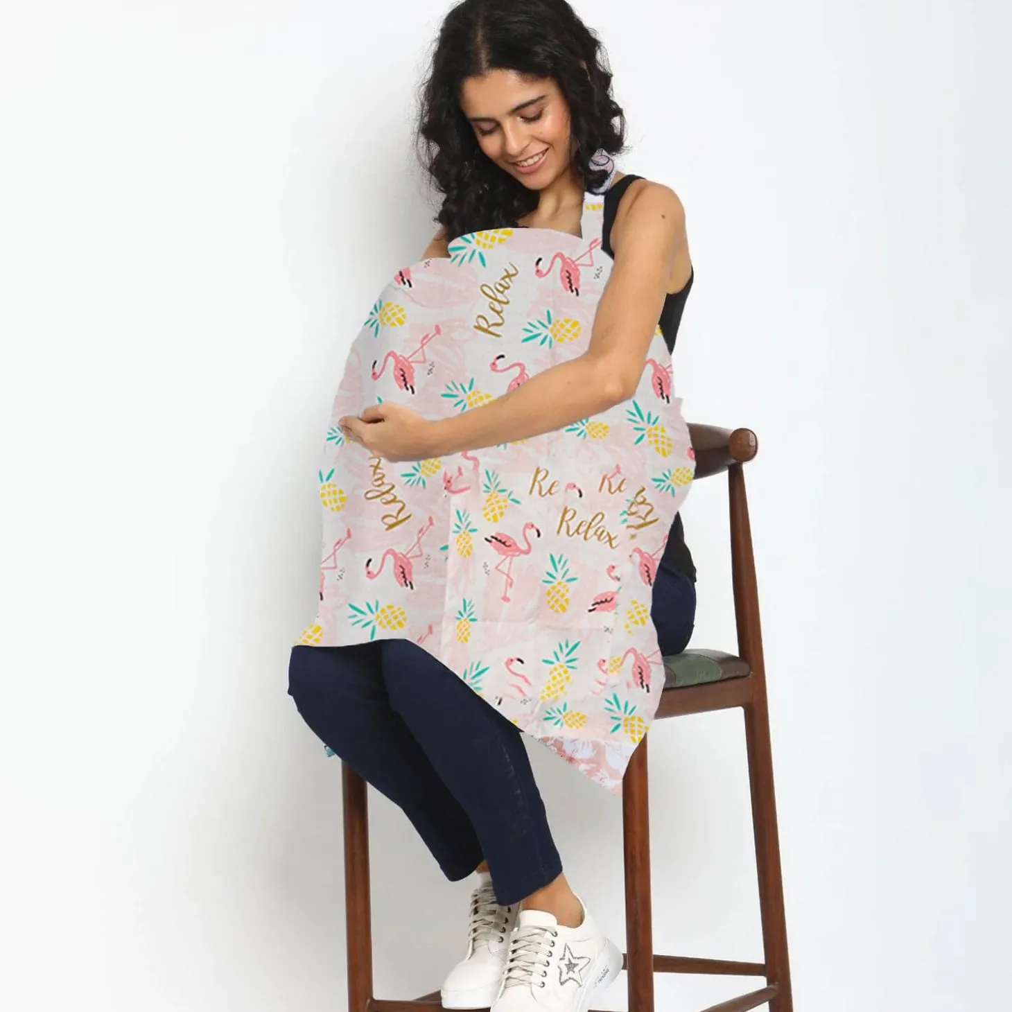 Flamingo Pink Nursing Cover