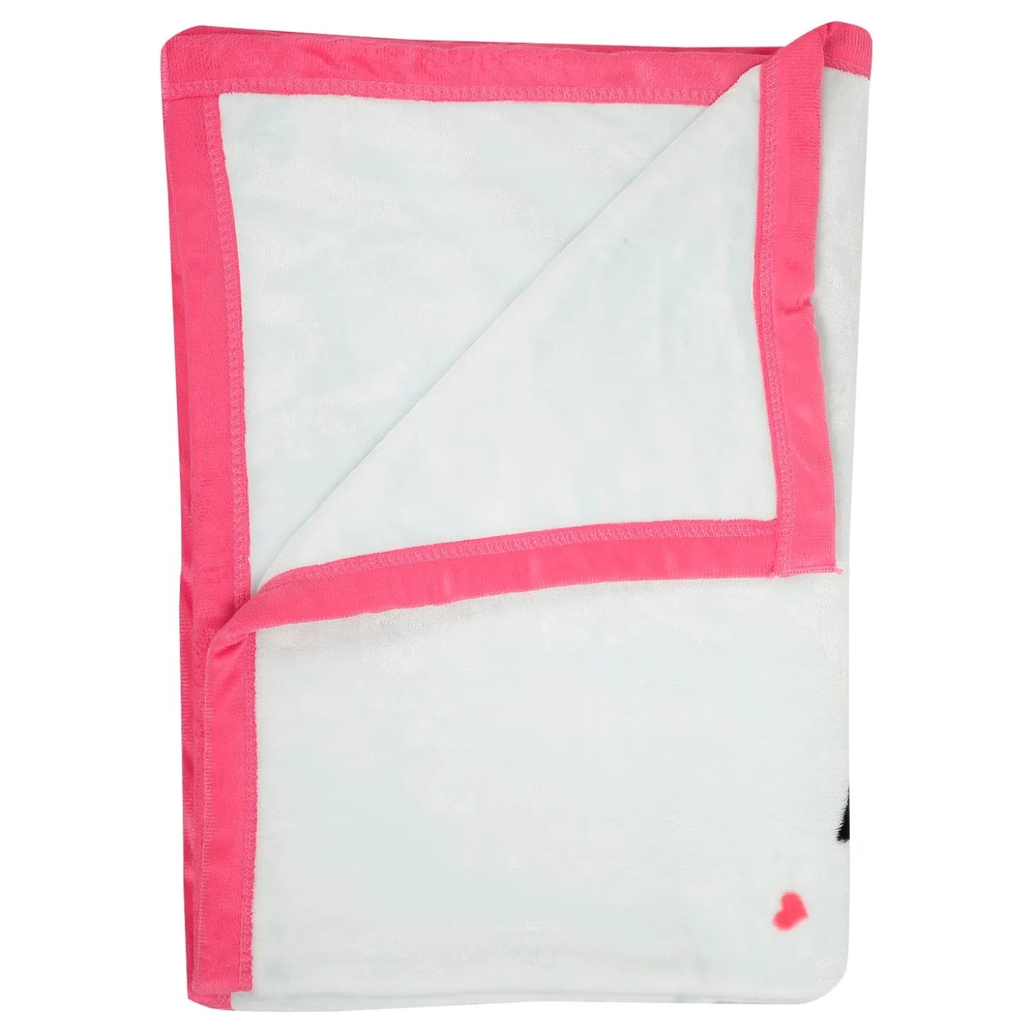 Flamingoes in Love White And Red Two-Ply Blanket
