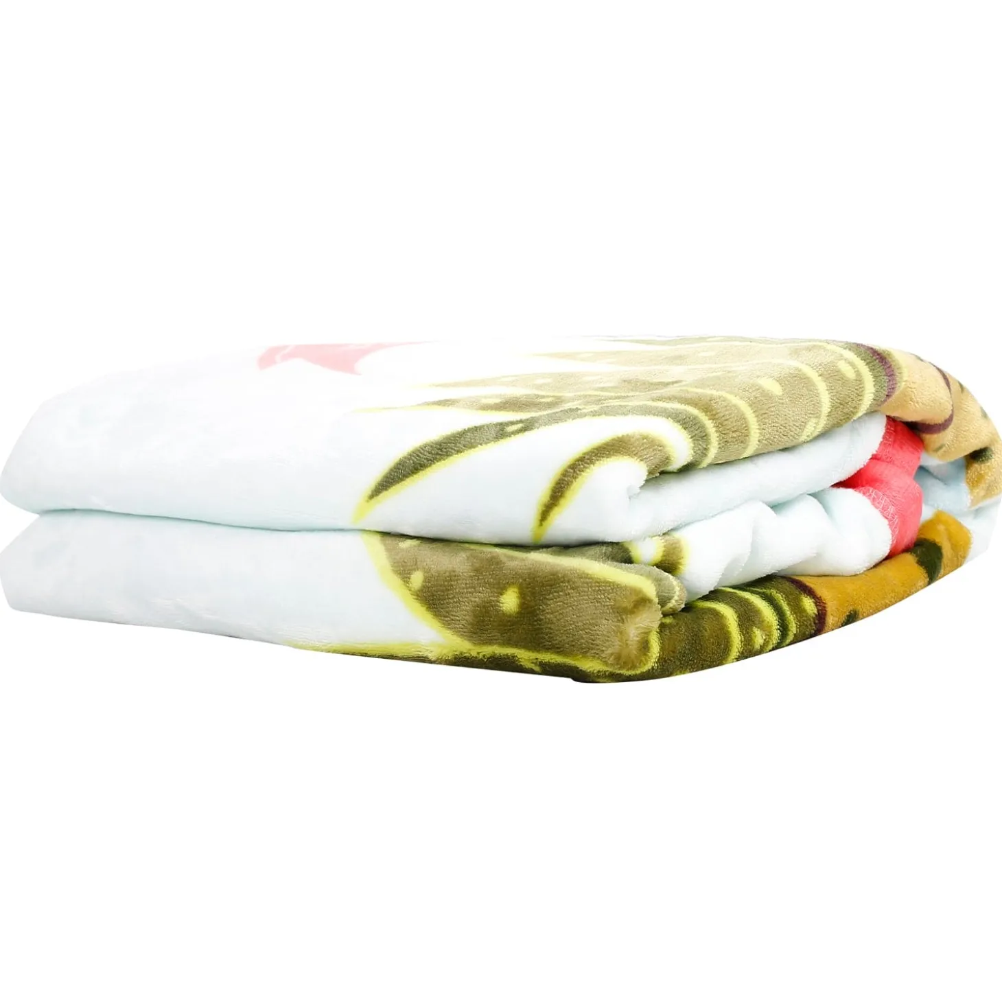 Flamingoes in Love White And Red Two-Ply Blanket