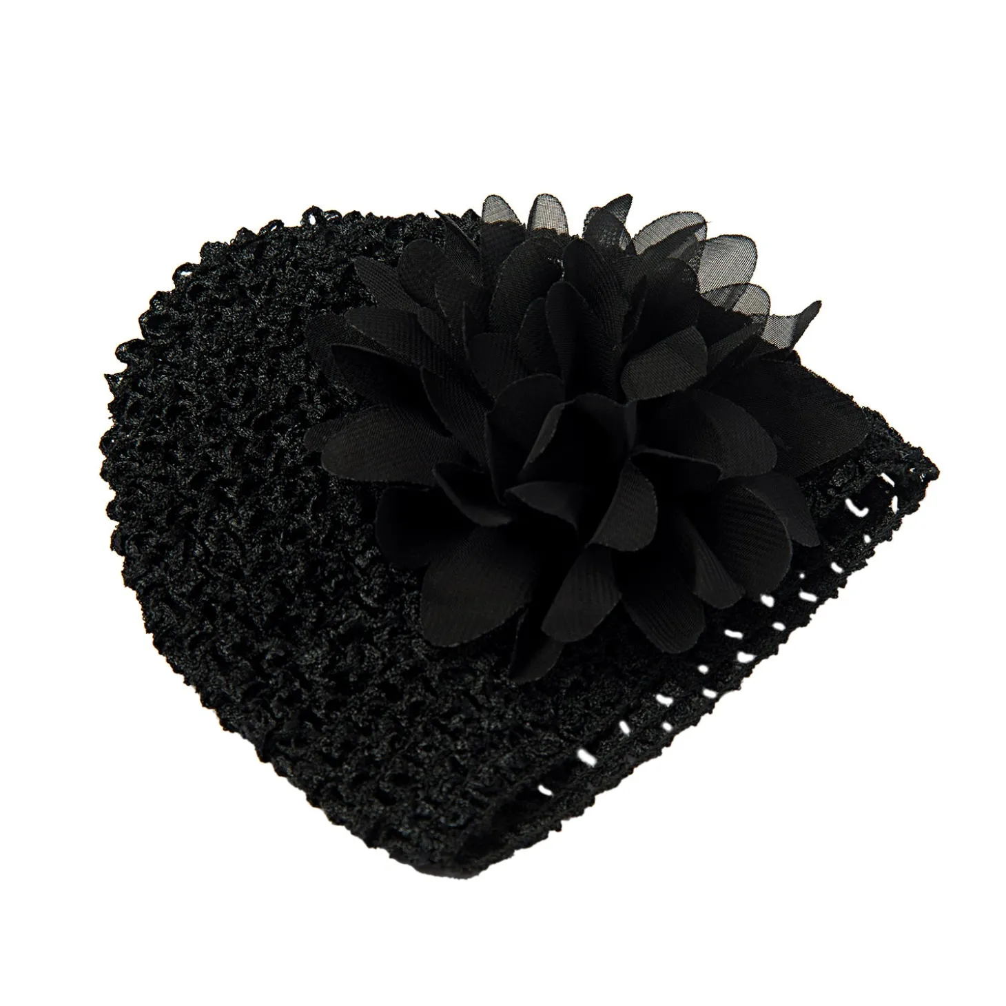 Floral Black Socks And Cap Set