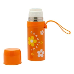 Floral Orange 350 ml Stainless Steel Flask