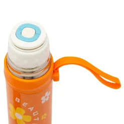 Floral Orange 350 ml Stainless Steel Flask