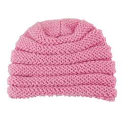 Floral Pink Turban Cap