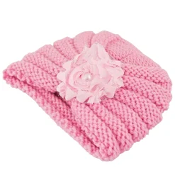 Floral Pink Turban Cap