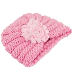 Floral Pink Turban Cap